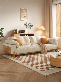 луксозен дизайнерски секционни 1, 2, 3-местен диван кожа с дрямка, модерни мебели за хола u-образна форма