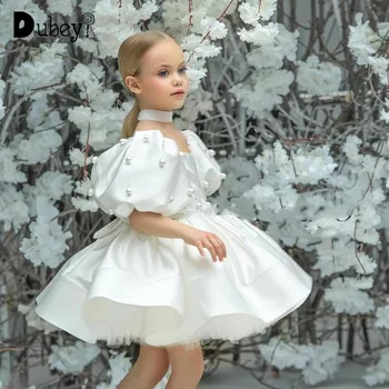 Бутиков принцеса рокля за момичета, Елегантни костюми с пищни ръкави, детски рокли за сватба, рожден ден, абитуриентски бал за момичета от 3 до 8 години