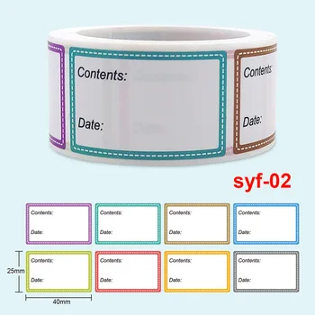 Поддържане на каталог на продукти със сигурна дата за съхранение на Самозалепващи стикер върху етикет с Кухненски хладилник празна стикер на етикета Канцеларски материали