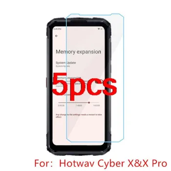5шт прозрачно защитно закалено стъкло hd за hotwav cyber x pro xpro защитно фолио на защитно покритие на екрана за защита на екрана