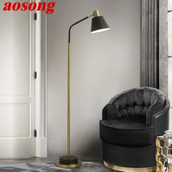 Под лампа AOSONG в скандинавски стил, модерно изкуство, семейна хол, спалня, диван, креативната led декоративна лампа за четене