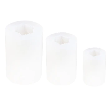 3D форми за свещи за производство на свещи, скрученная шарени колона, силиконова форма, форма за diy W3JE