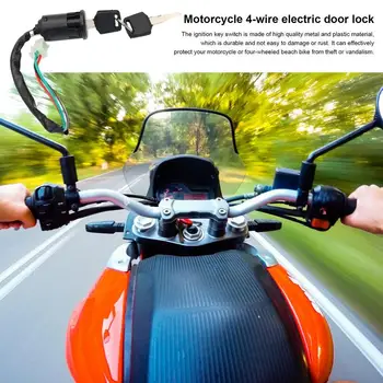 Универсален ключ за запалване на мотоциклета Метален Бутон за захранване от мотоциклет Водоустойчив Led Ключа за запалване за велосипеди