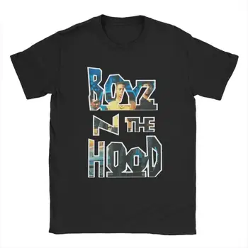 Мъжки тениски Boyz N The Hood, Афроамериканская Тениска True Crime От Чист Памук, С кръгло деколте И Къс ръкав, Вечерни Блузи