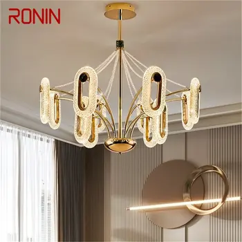 Полилей RONIN в скандинавски стил, осветителни тела, модерни висящи лампи, пет led пръстени за декорация на дома