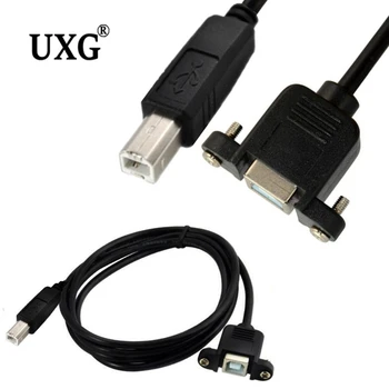 USB 2.0 B Штекерное/B Женско Ухо USB Кабел За свързване на Печат B Штекерное До Б за Монтиране на Резьбового дупки 0,25 м 0,5 м 1м 1,5 м