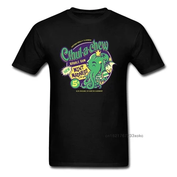 Cthul A Ivan Мъжка Тениска Тениска С Дъвченето На Ластик, Mint Monster Тениска Cthulhu Потници Тениски Забавно Облекло С Анимационни Герои Черен Зелен
