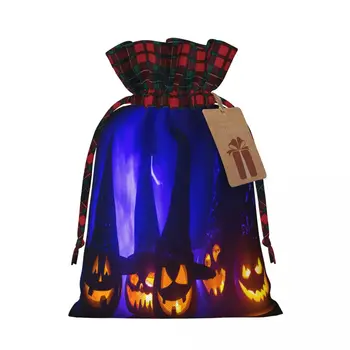 Тиквен Фенер 11 Коледен подарък за Хелоуин Чанта За Бонбони Играчка на Ужасите Cosplay Коледен подарък