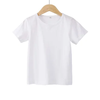 Дамски ежедневни бяла риза с кръгла яка и къс ръкав