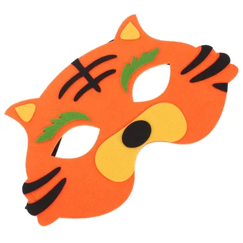 Маска на тигър за cosplay, полумаска за лице, маска на животното, филцови маска, подпори за cosplay на Хелоуин