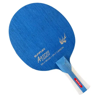 Ракета за тенис на маса SUNFLEX Aatrox 5-слойное дърво 2-слойный carbon е най-дългата дръжка на нож за пинг-понг с къса дръжка