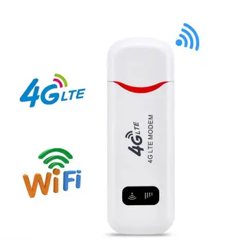 Безжичен рутер на LTE WiFi, 4G СИМ-карта, лаптоп USB-модем от 150 Mbps, джобен ключ за достъп, мобилната широколентова връзка за домашно покриване на Wi-Fi