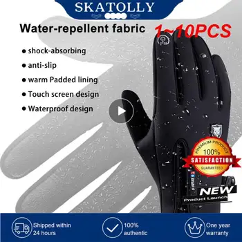 1 ~ 10ШТ Youpin Зимни Минерални ръкавици, непромокаеми, ветроупорен, за спорт на открито, топли велосипедни ръкавици, ръкавици с докосване на екрана върху целия пръст, мъжки