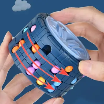 3D Играчка-цилиндър, куб, Вълшебна Боб, Жироскоп, Слайд пъзел, които Правят стрес, Детски Забавни Играчки Монтесори за деца, Подарък