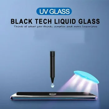 UV-Филм от Закалено Стъкло за Huawei Honor SE 80 70 60 SE 50 pro Пълно Клеевое Покритие за Честта Magic4 Pro Magic3 Pro 70 Pro + Стъкло X40
