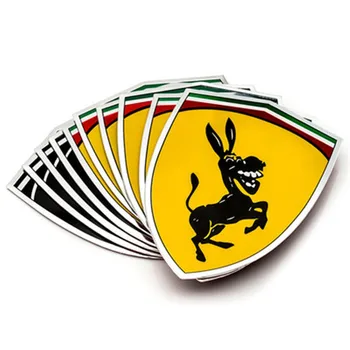 Метално лого на Магарето, Външни Аксесоари, Томбола за украса на Ferrari, Стикер за автомобил, Стикери за автомобил, Творчески Забавен Стил на автомобила