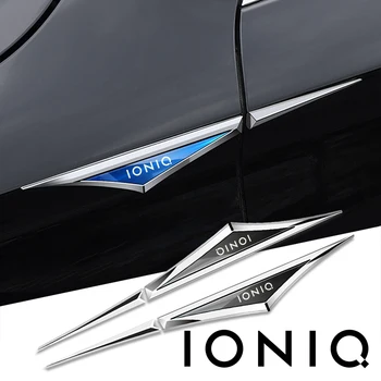 2 елемента автомобилни стикери от сплав автомобилни аксесоари аксесоар за Hyundai IONIQ 5 6 7
