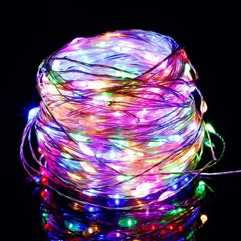 ColorRGB Приказни светлини с захранван от USB, гирлянди от медна тел, star led светлини за спалня, на улицата, на Коледа