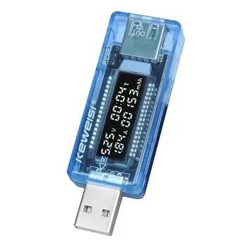 LCD USB детектор USB Волта Ток Напрежение на Зарядното устройство на д-р Капацитет Щепсела и да играе захранване Тестер Метър Волтметър Амперметър