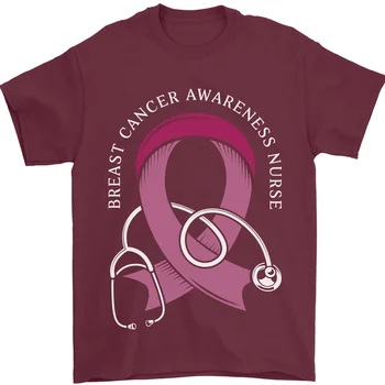 Тениска за медицински сестри за борба с рака на млечната жлеза от 100% памук