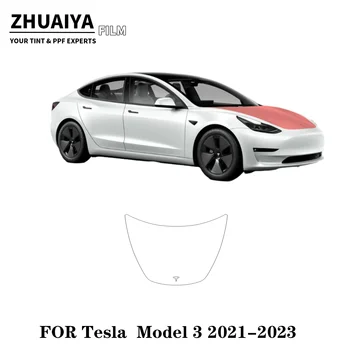 2017-2024 За Tesla Model 3 Защитно фолио за пълно покритие на капака PPF, фолио за каросерията на автомобила 8 mils.