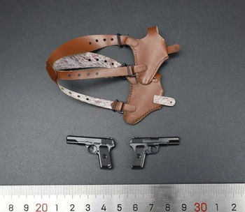 Горещи продажба 1/6 раменния кожа предпазен Колан M1911 Второ оръжие От PVC материал не може да стреля Подходящ за 12-инчов фигурки с колекционерска стойност