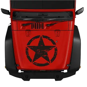 1 бр 50x50 см за етикети Jeep Голяма vinyl военна графична стикер за повечето превозни средства Големи стикери за автомобили Стикер с военен звезда