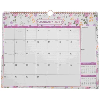 Стенен календар, Месечен Разписание, График на работа в офиса, Година на производство на Учебната работа, Вертикални бележки, Ламиниран работна маса