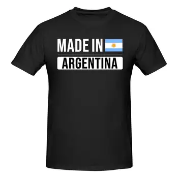 Произведено в Аржентина, памучни тениски с кръгло деколте и къс ръкав на поръчка