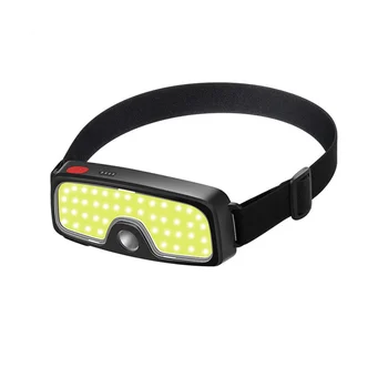 Главоболие, лампа за къмпинг, Cob, която се презарежда чрез USB, dual прическа за колоездене, бягане, риболов, главоболие фенер за риболов