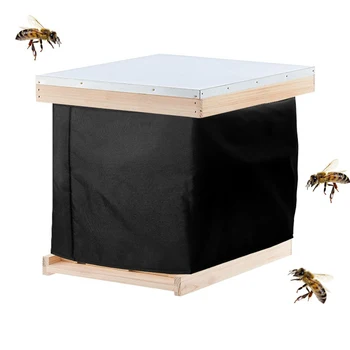 Защитен калъф за кошер от плат Оксфорд 600D, зимна външен Водоустойчив Студен Домакински термочехол, обзавеждане за пчеларството 18x23,5 инча