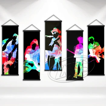 Начало декор Музикални Легенди на сцената Плакати на Певицата Картина върху платно Абстрактни Окачени Свитъци Цветна снимка на Стенно изкуство за спални